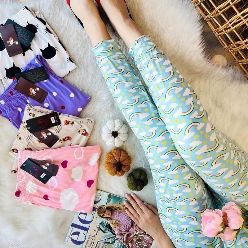 شلوار گیاهی عروسکی و استیکری