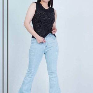 تاپ کبریتی پنبه نگینی