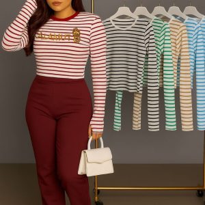 بلوزراه راه فینگری یقه گرد