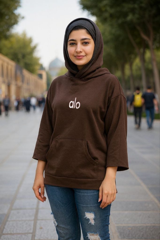 هودی باکسی دو کرکی میو الو نایک ساده
