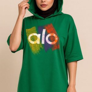 تیشرت کلاه دار الو پیستولری