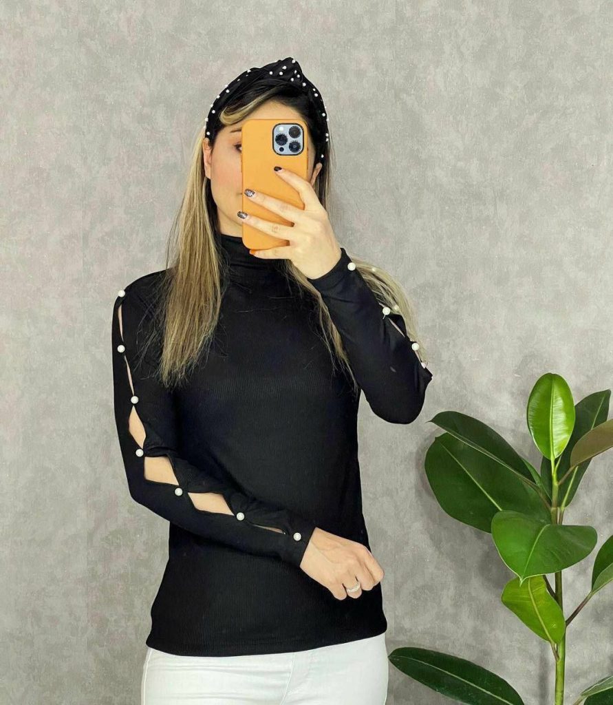 بلوز استین مروارید 2