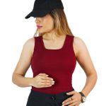 تاپ کبریتی رنگی یقه خشتی
