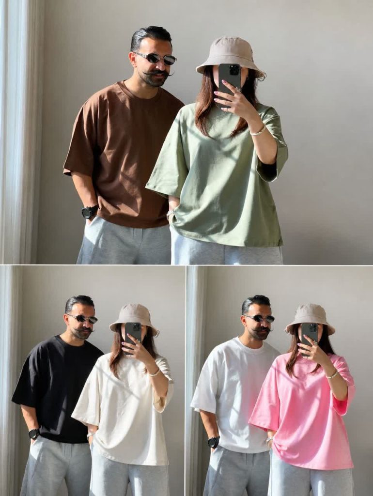 تیشرت پنبه لانگ ساده
