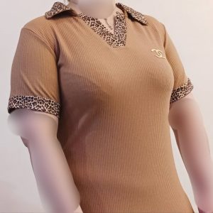تیشرت یقه مردانه پلنگی