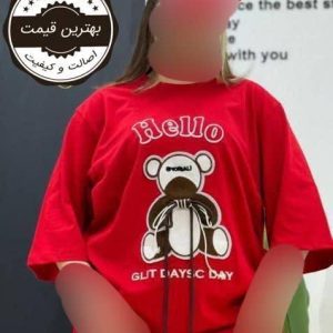 تیشرت هلو رنگی بندی