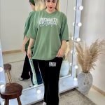 ست تیشرت شلوار نواری اور