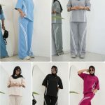 ست تیشرت شلوار نواری پنبه 2