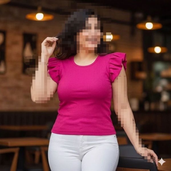 تیشرت استین پرپری