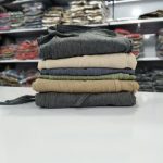 شلوار قواره دار لینن رنگی