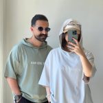 تیشرت باکسی کلاه دار پنبه
