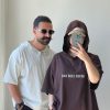 تیشرت باکسی کلاه دار پنبه