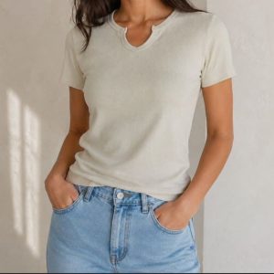 تیشرت فانریپ یقه هفت کبریتی