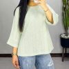 تیشرت لانگ مراکشی گرد