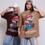 تیشرت سه طرح باکسی چاپدار