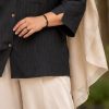 شومیز باکسی دو جیب مچی هفت مشکی تک