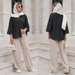 شومیز استین دکمه السا مشکی تک