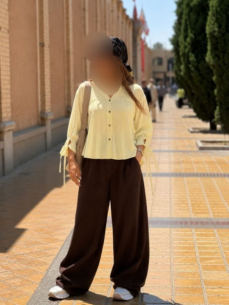 شومیز عروسکی استین بند دار