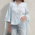 شومیز عروسکی استین بند دار