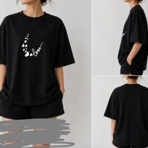 تیشرت پنبه مشکی تک