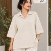 تیشرت یقه مردانه تسلا قواره دار