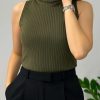 تاپ اکاردونی بلند یقه اسکی شش رنگ