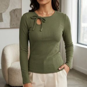 بلوز یقه بندی سرشونه سوراخ