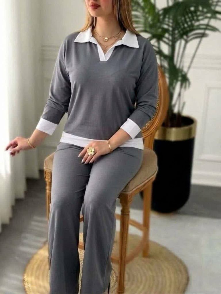 ست بلوز شلوار پنبه خاری